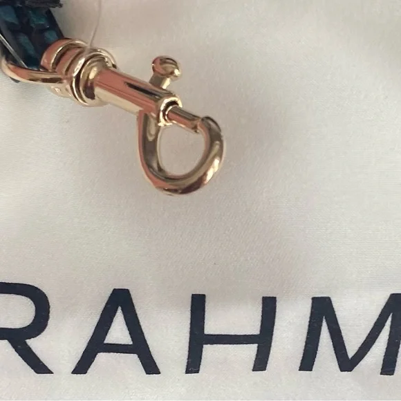 BRAHMIN… NWT SHAYNA CROSSBODY HANDBAG IRIDESCENT TEAL - Picture 3 of 16